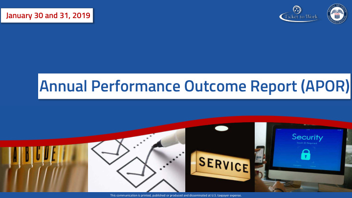 annual performance outcome report apor