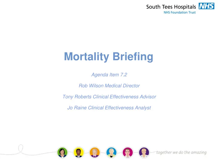 mortality briefing