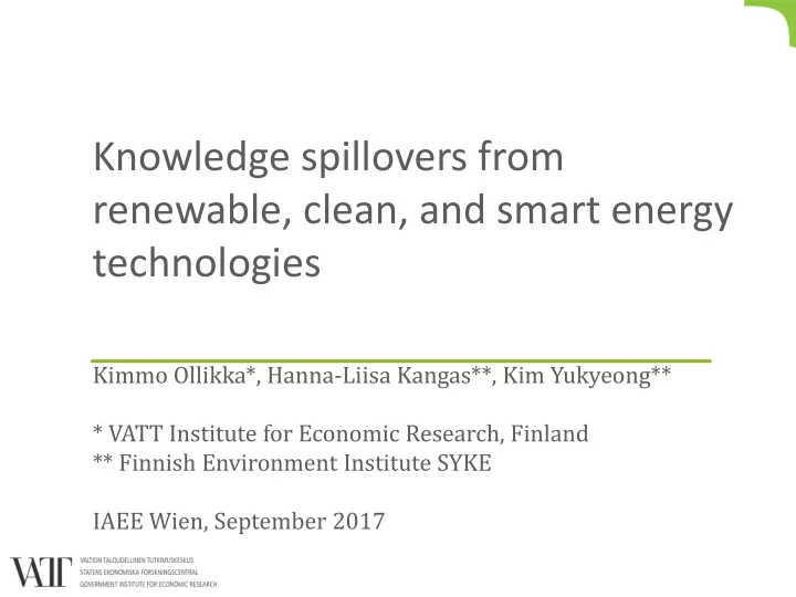 renewable clean and smart energy