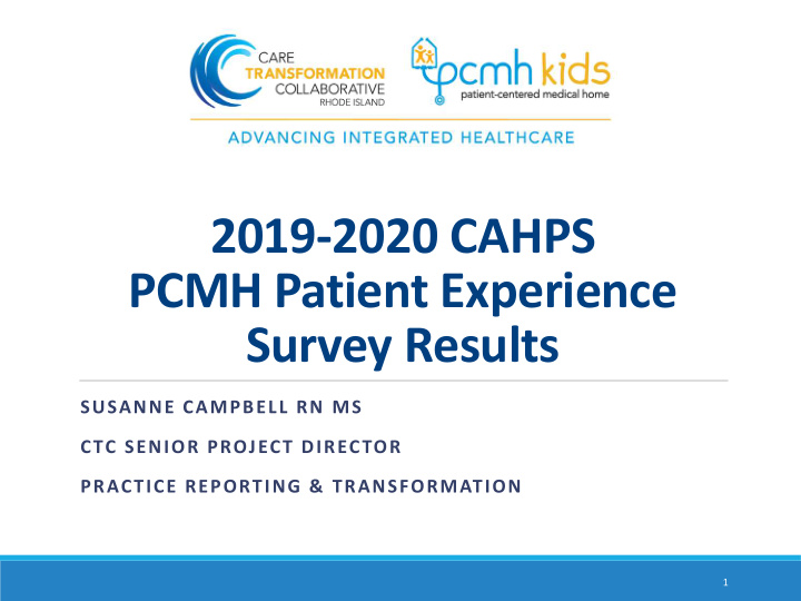 2019 2020 cahps pcmh patient experience survey results