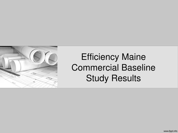 efficiency maine commercial baseline study results tasks