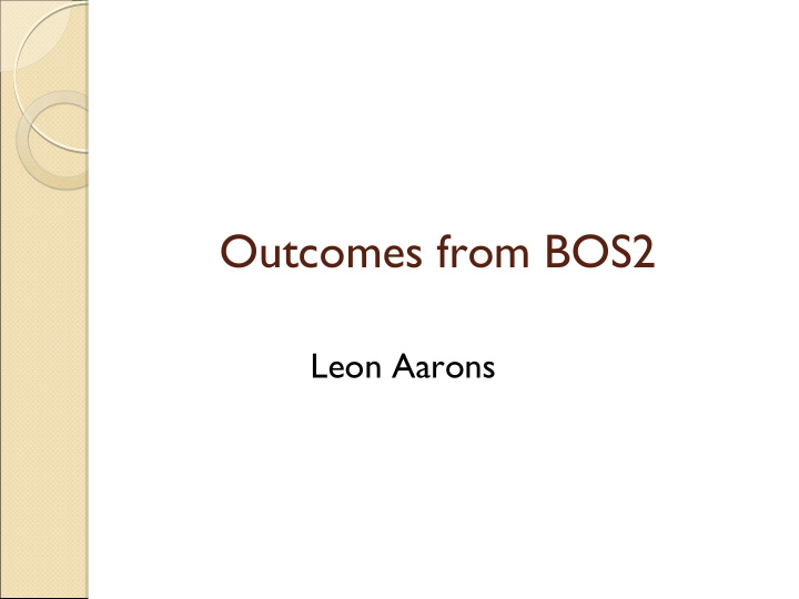 outcomes from bos2