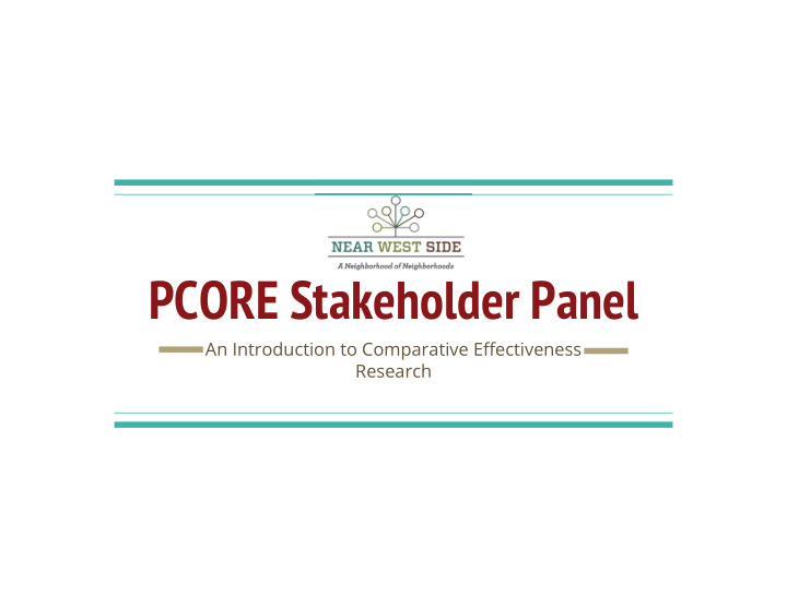 pcore stakeholder panel