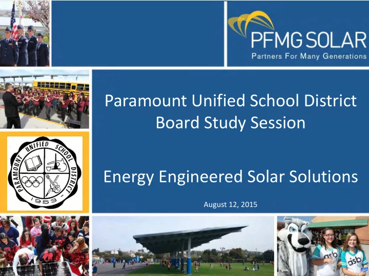 paramount unified school district board study session