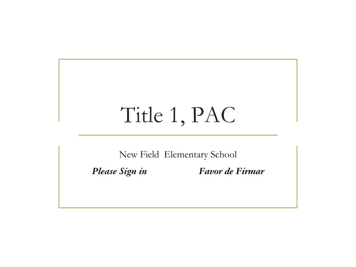 title 1 pac
