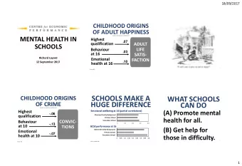 SCHOOLS MAKE A  CHILDHOOD ORIGINS  WHAT SCHOOLS  HUGE DIFFERENCE  OF CRIME  CAN DO  (partial