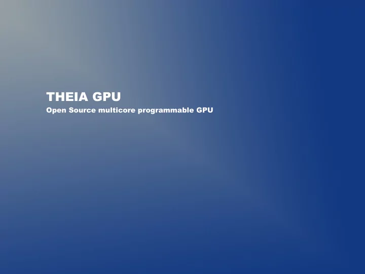 theia gpu