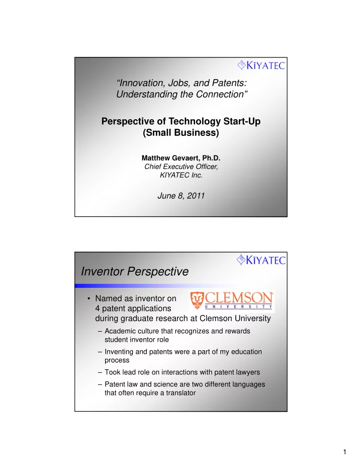 inventor perspective