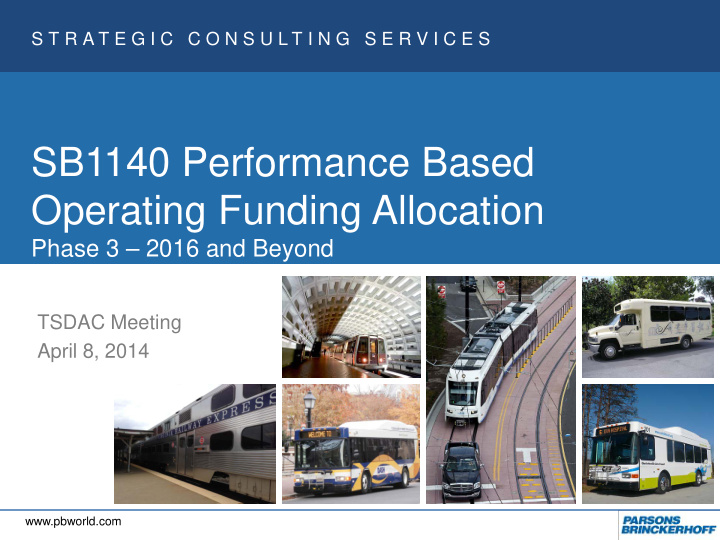 sb1140 performance based operating funding allocation