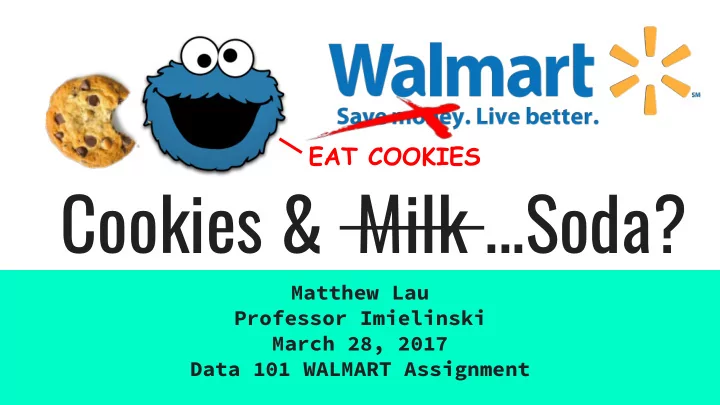 cookies milk soda