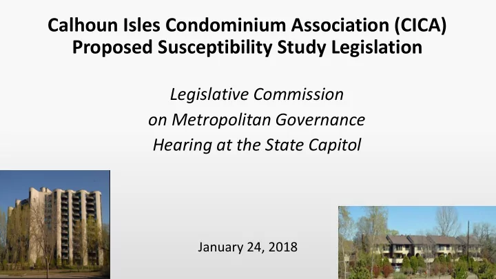 calhoun isles condominium association cica proposed