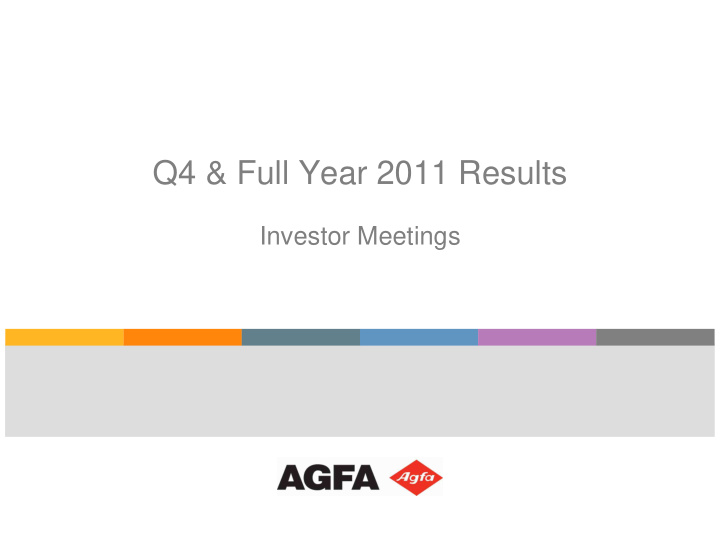 q4 full year 2011 results
