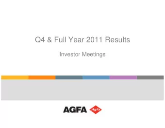 Q4 &amp; Full Year 2011 Results  Investor Meetings Profit &amp; Loss: Key Figures (in million Euro)