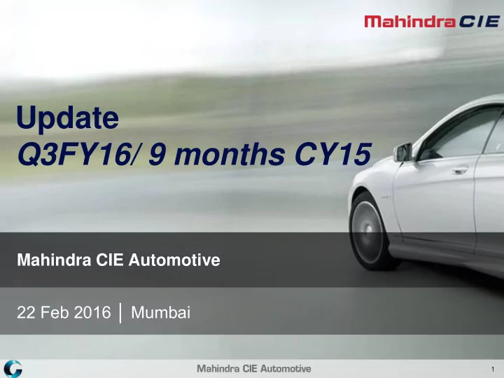 q3fy16 9 months cy15
