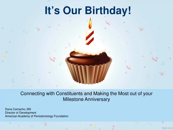 it s our birthday