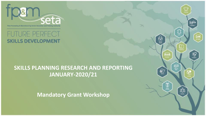 skills planning research and reporting