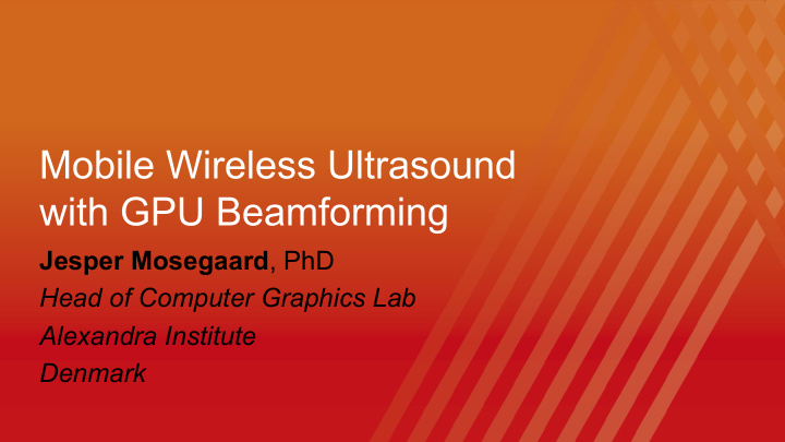 mobile wireless ultrasound with gpu beamforming