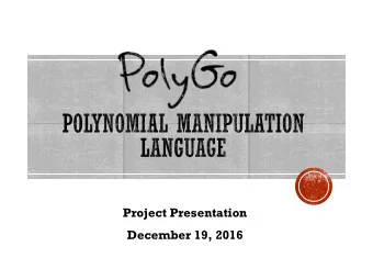 Project Presentation  December 19, 2016  Jin Zhou       jz2792  Pu Ke  pk2532  Yanglu Piao