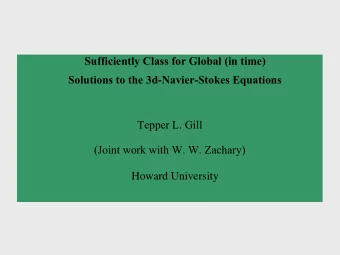 Sufficiently Class for Global (in time)  Solutions to the 3d-Navier-Stokes Equations  Tepper L.