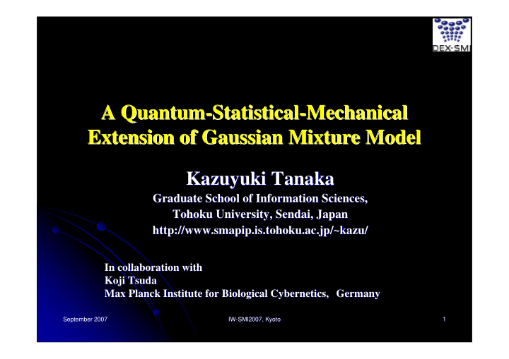 a quantum statistical statistical mechanical mechanical a