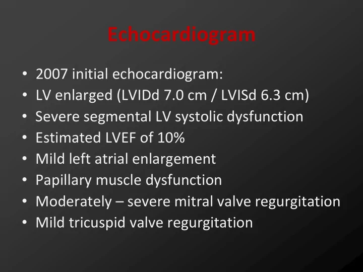 echocardiogram