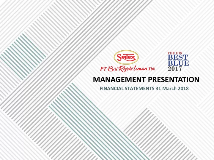 management presentation