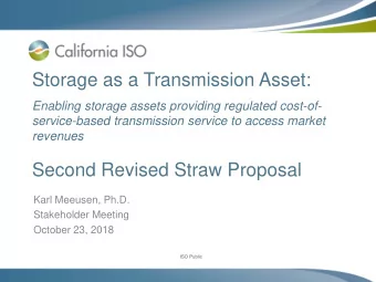Storage as a Transmission Asset:  Enabling storage assets providing regulated cost-of-