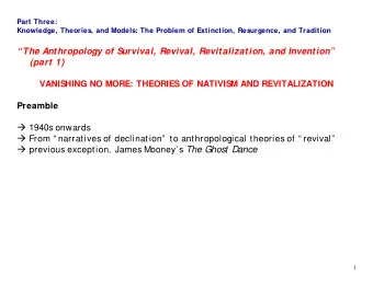 Wallace, Anthony F. C. (1956). Revitalization Movements. American Anthropologist , 58(2),
