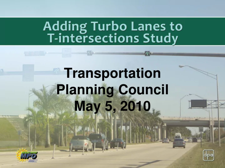 study name transportation planning council
