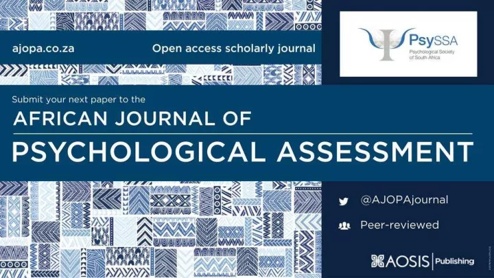 reviews and methods papers in the areas of psychometrics
