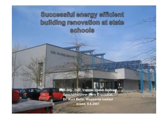 Dipl.-Ing., Dipl. Volksw. Dieter Seifried  Geschftsfhrer Bro -quadrat,  Dr. Kurt Berlo,