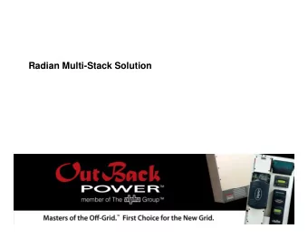 Radian Multi-Stack Solution  GS8048 Mounting  Attaching GSLC to the Radian  28  17  AC