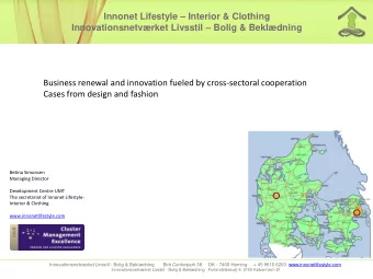 Innonet Lifestyle  Interior &amp; Clothing Innovationsnetvrket Livsstil  Bolig &amp;