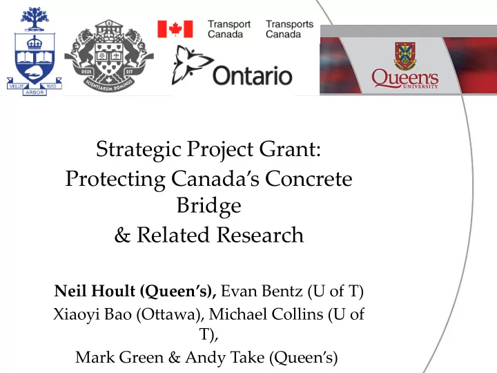 strategic project grant protecting canada s concrete