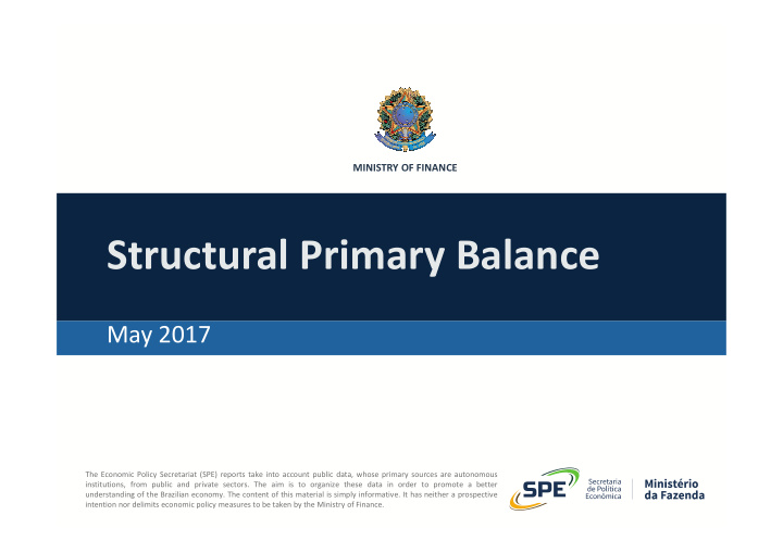 structural primary balance