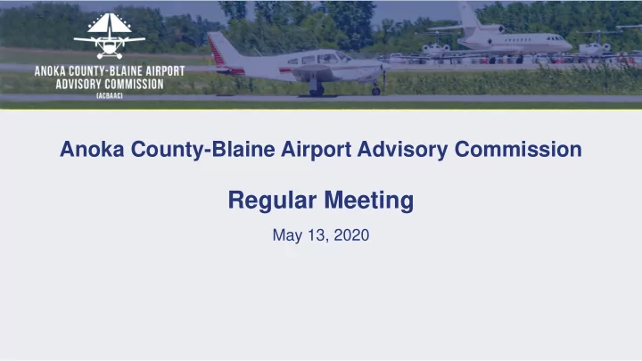 regular meeting