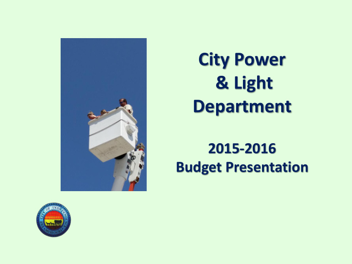 city power light department