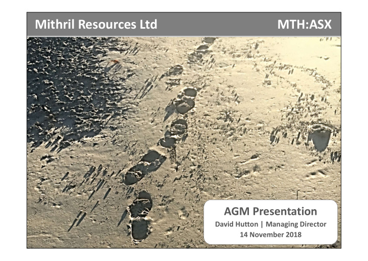 mithril resources ltd mth asx