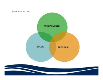 Triple Bottom Line  ENVIRONMENTAL  SOCIAL  ECONOMIC USGBC  Missouri Gateway Mission To