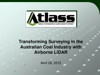 April 26, 2012 Dratyon Mine  Hunter Valley, NSW Australia  Decay of Skills  Critical shortage