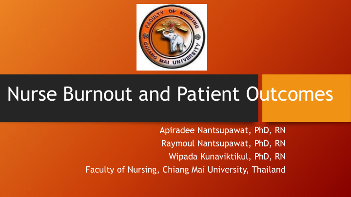 nurse burnout and patient outcomes