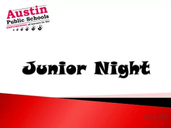 May 3, 2017  We  Welco  lcome &amp;  &amp; Intro  roduce  ce Depart  rtment  MCI  CIS/Parch