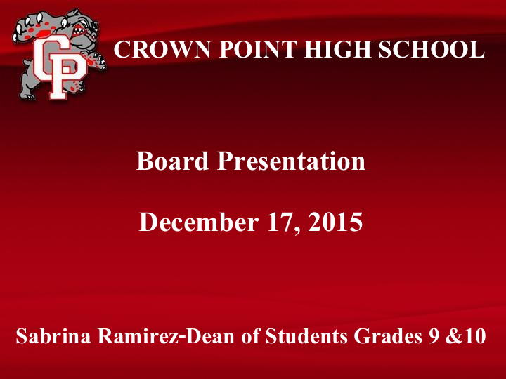board presentation december 17 2015