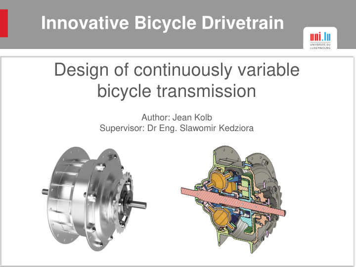 innovative bicycle drivetrain