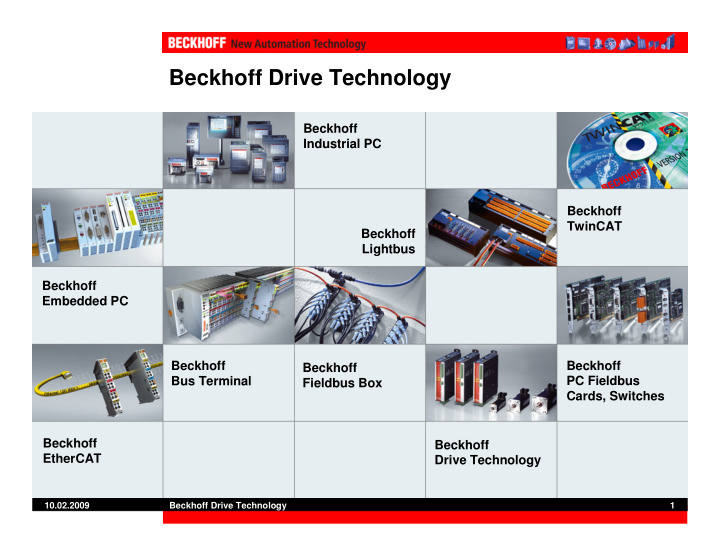beckhoff drive technology