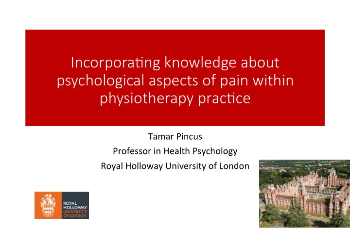 incorpora ng knowledge about psychological aspects of