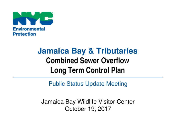 jamaica bay tributaries combined sewer overflow long term