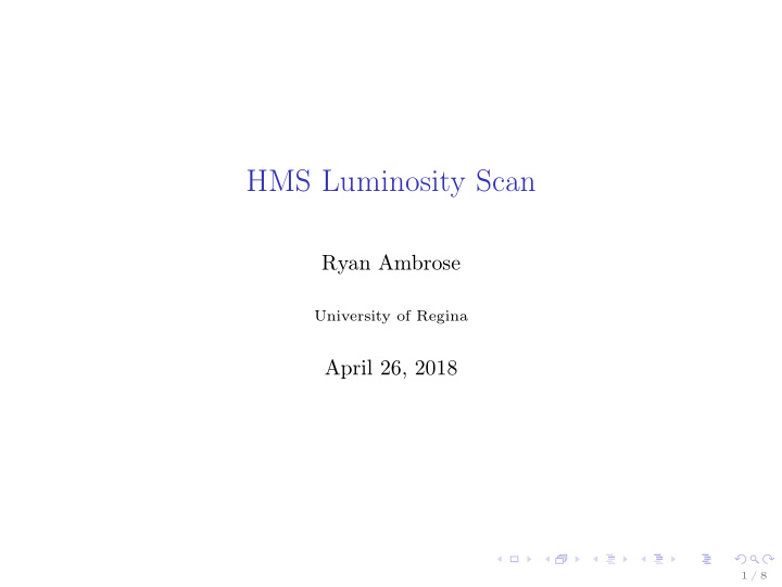 hms luminosity scan
