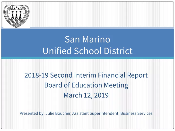 san marino unified school district