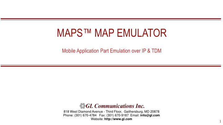 maps map emulator